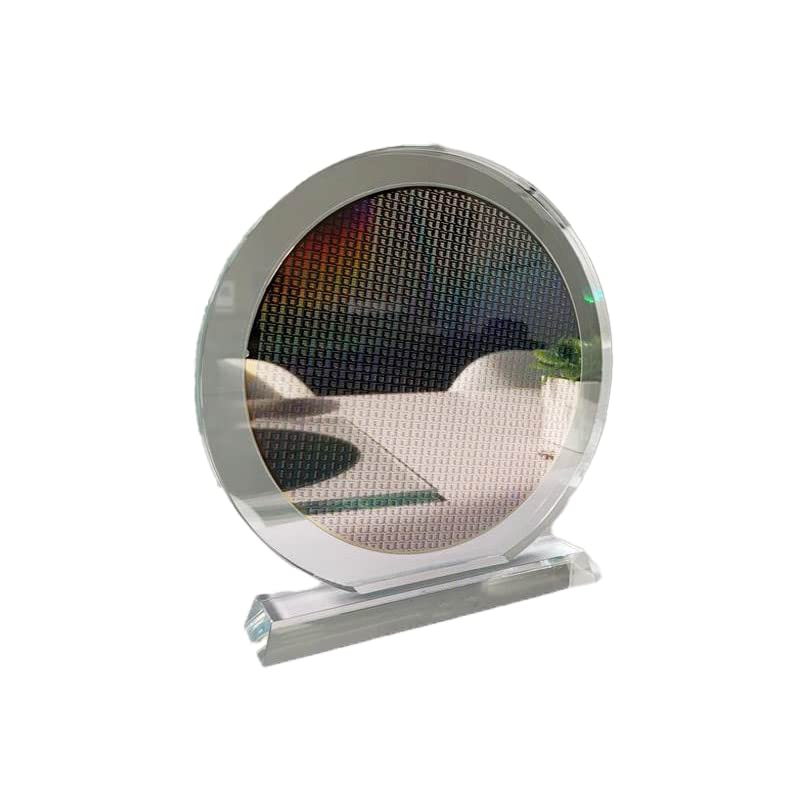 8 inches or 200mm Single Wafer Silicon Wafer Display Carrier for Demonstration Purpose Magnetic Mount no Screw Required