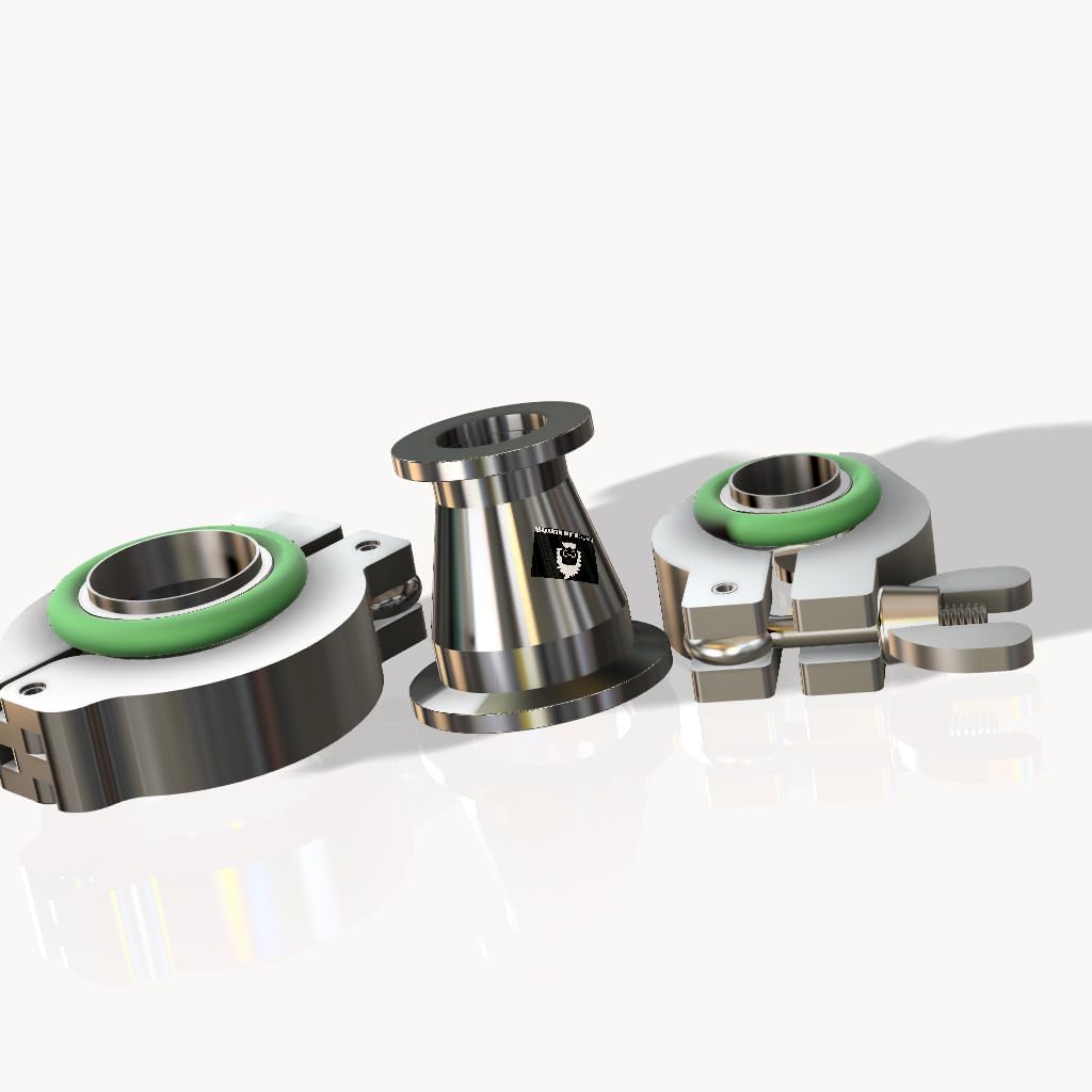 KF25 to KF16, Conical reducer, Stainless steel