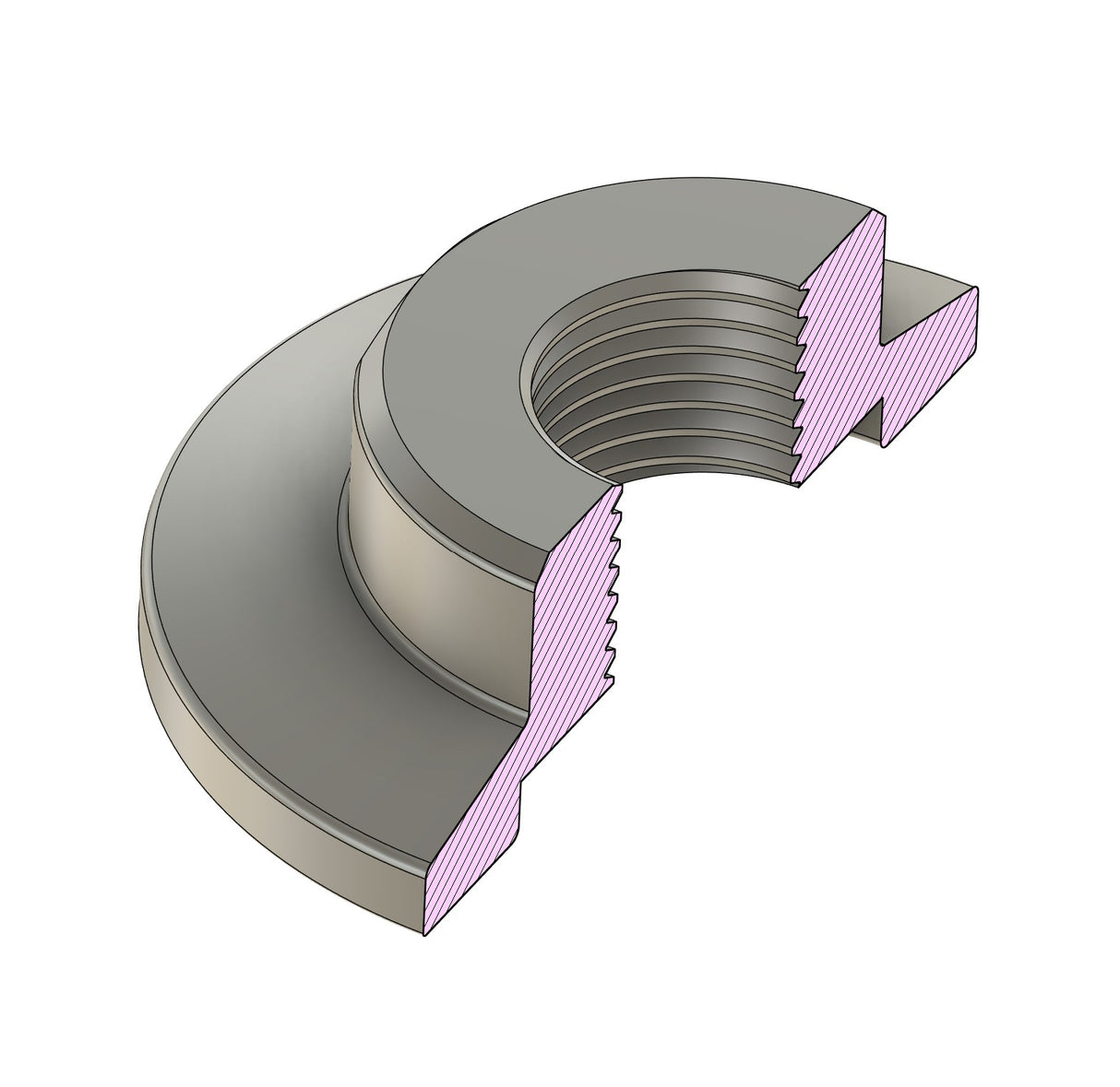 M14 x 1.25 to KF25 flange stainless steel vacuum adapter
