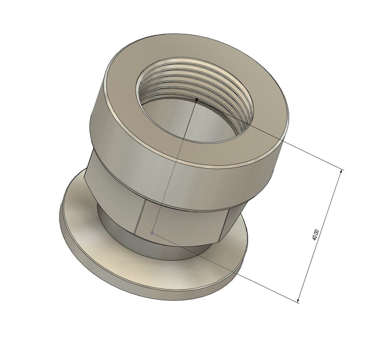 3/4"  FNPT X KF25 flange