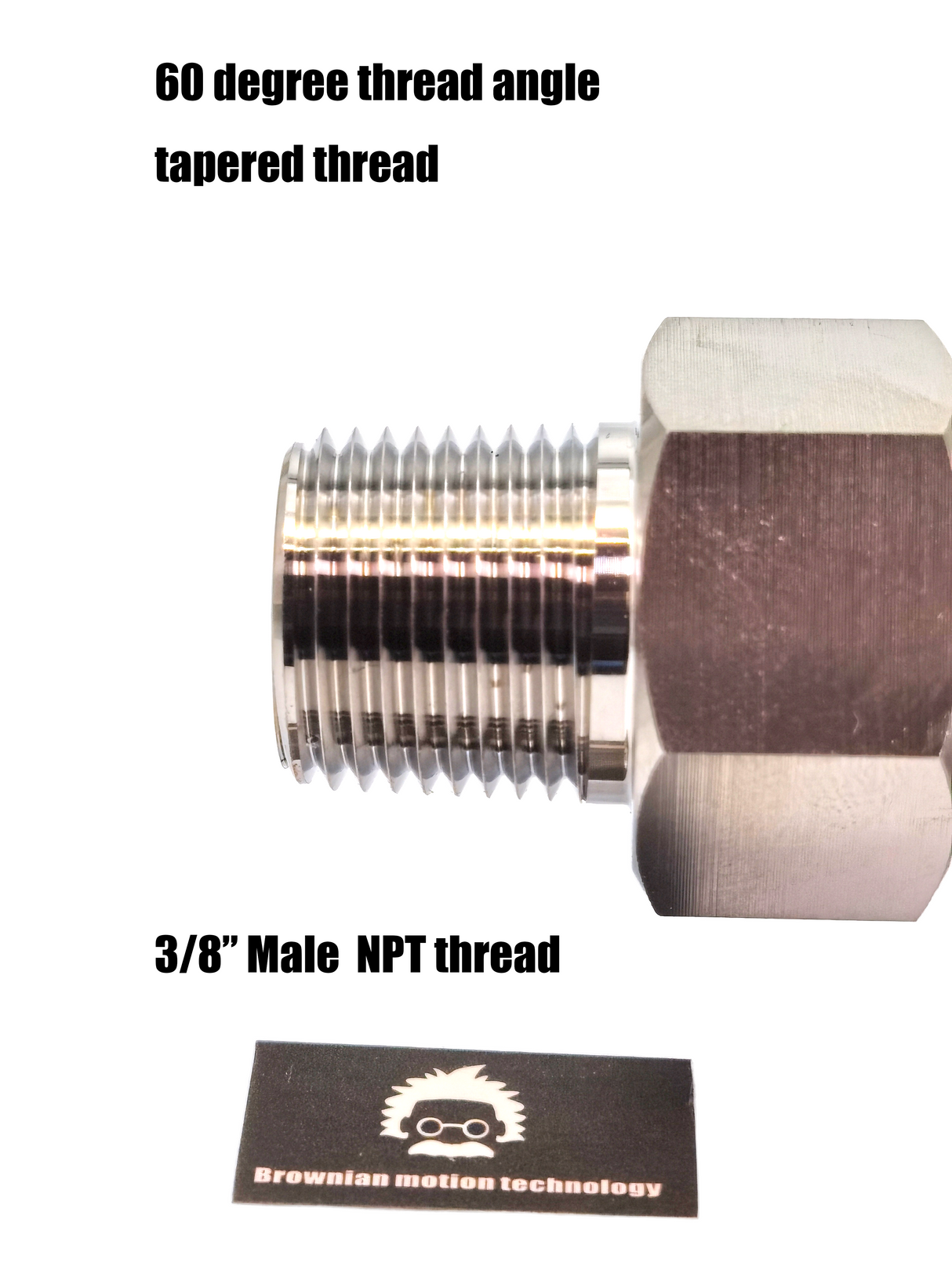 3/8" MNPT X KF25 Flange