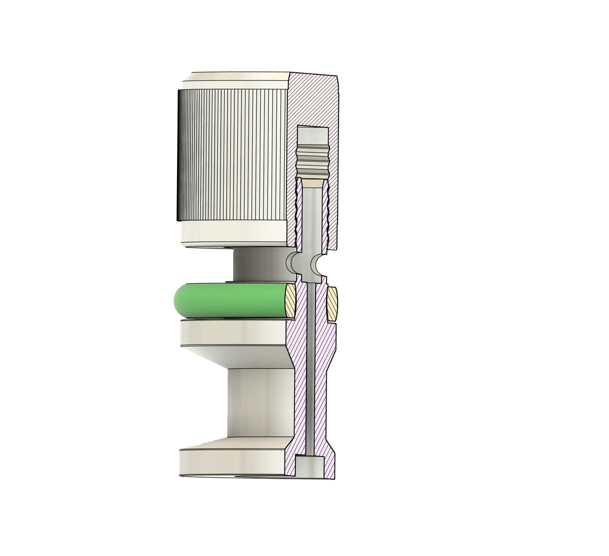 KF16 vacuum chamber venting valve or air admittance valve (Type B)