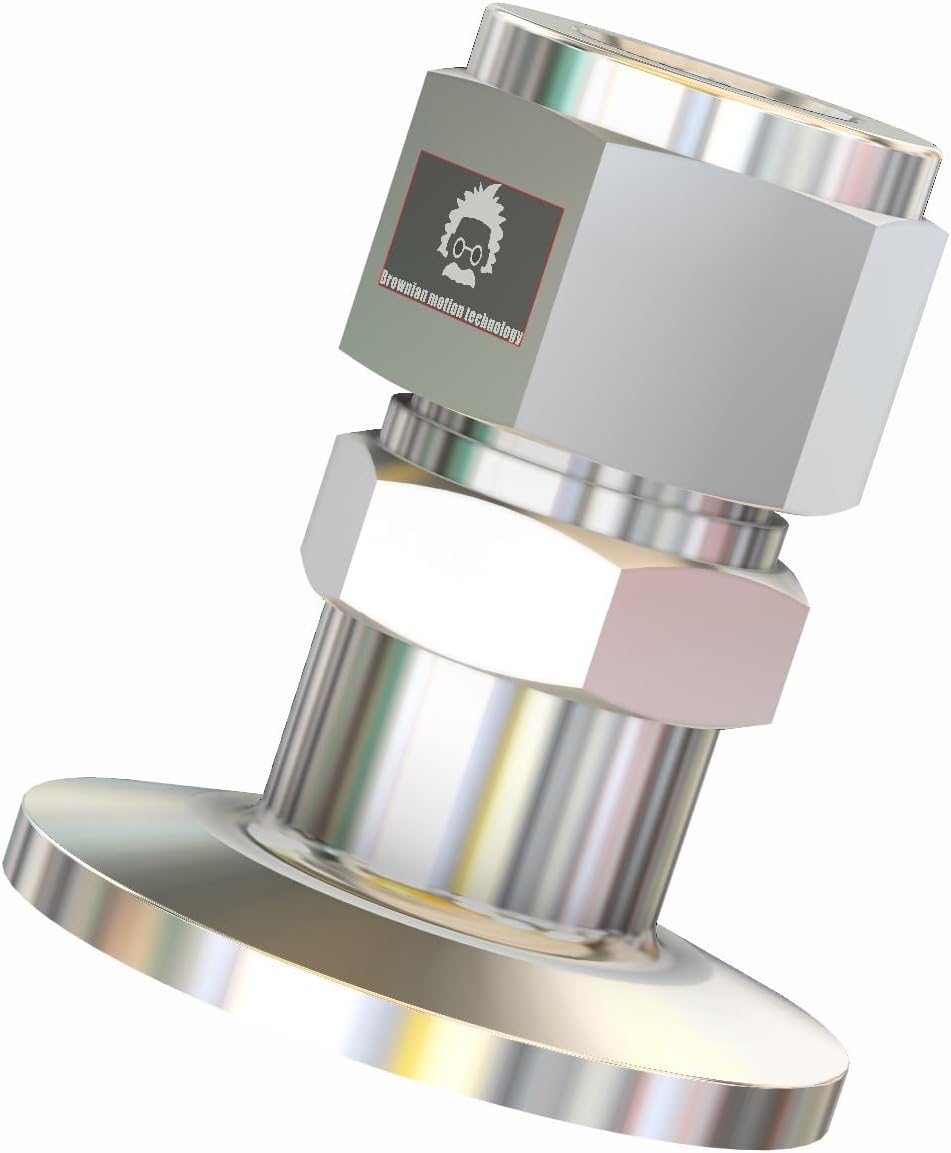 1/2" double ferrule compression fitting to KF25 flange adapter