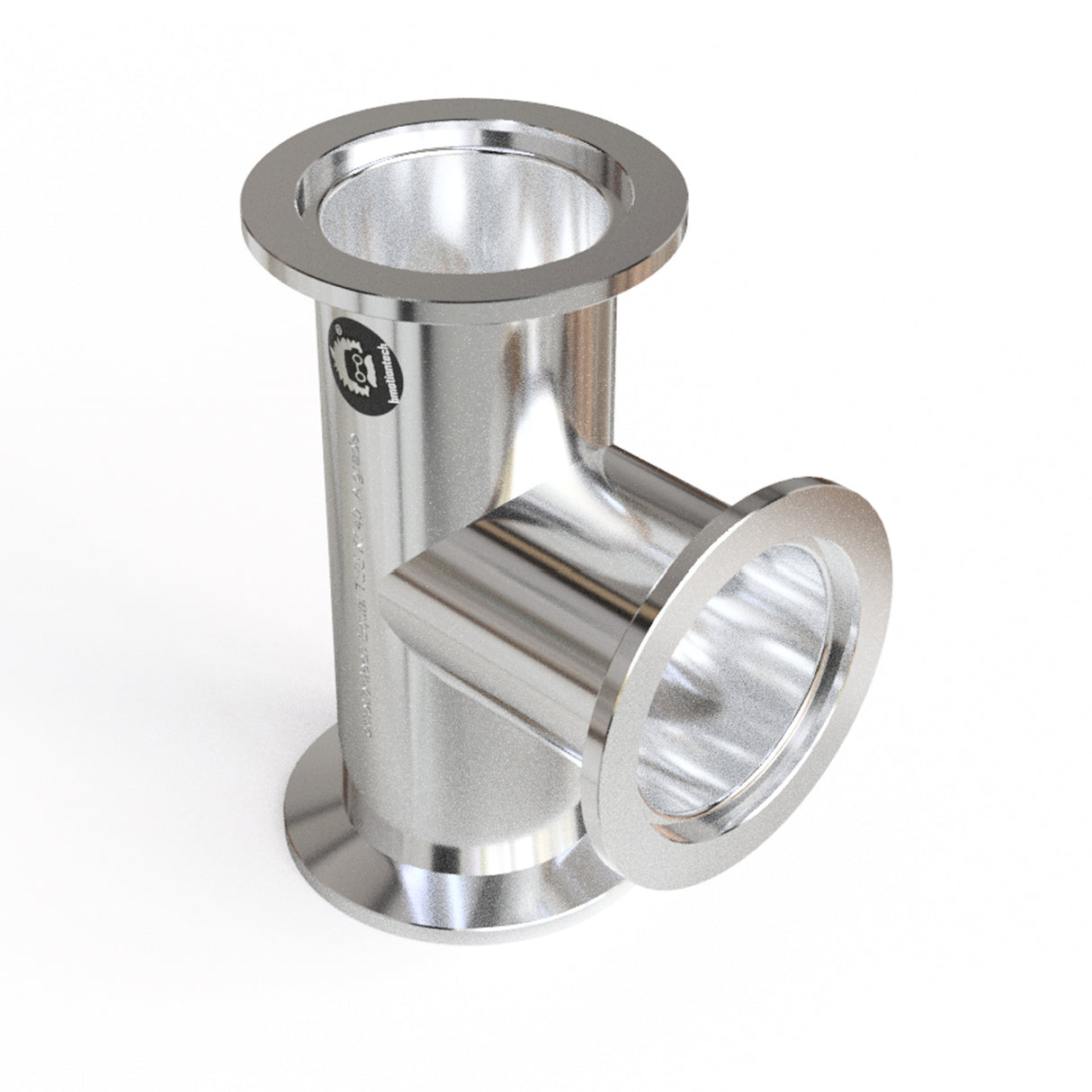 Tee, KF40 flange, SS304, Superior grade, short 100mm