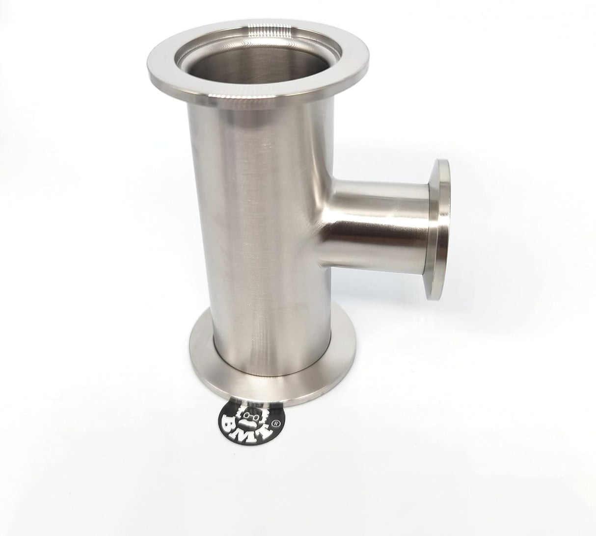Unequal Tee, KF40 flange to KF25, SS304, Superior grade