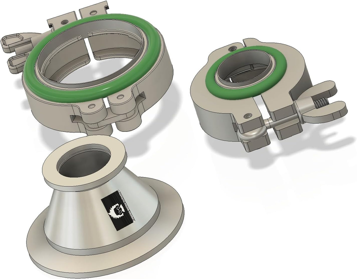 KF50 TO KF25, CONICAL REDUCER, STAINLESS STEEL