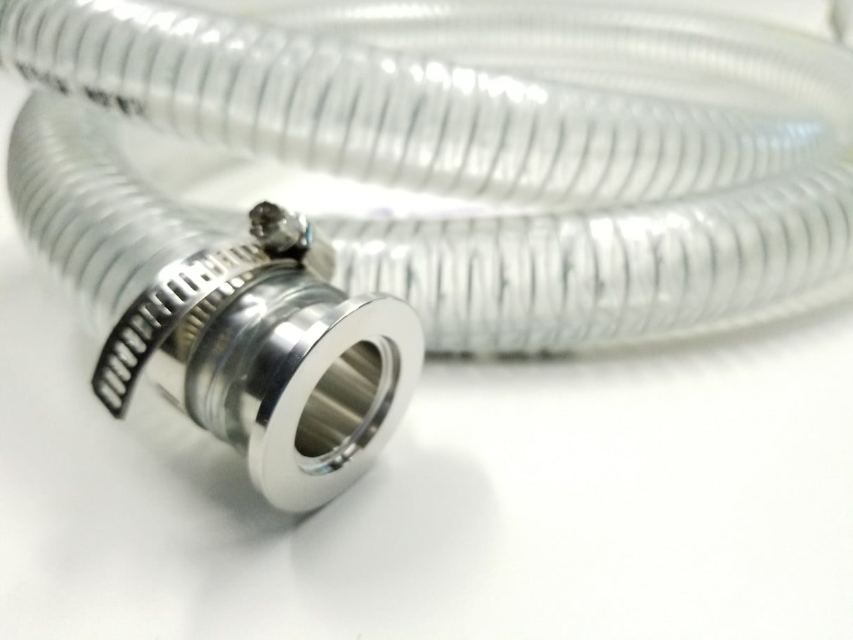 1" OD PVC Hose x KF25 flange