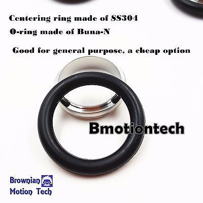 KF-25 NW-25 vacuum center Ring  made of SS304, O-ring = Buna-N (lot of 10pcs)