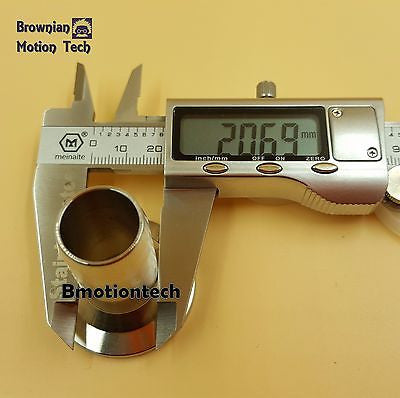 20 mm OD barbed hose X KF25 flange stainless steel vacuum adapter