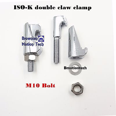 Double claw clamp for ISO-K 63-250 flange M10 BOLT, made of SS304 Lot of 4pcs