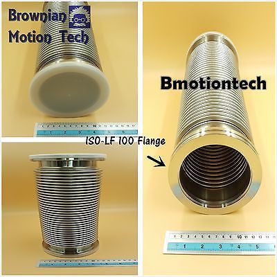 ISO LF63 ISO-K 63 Flange, 150mm /5.9"  Vacuum flexible bellow hose, SS304