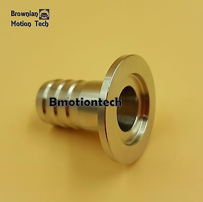 20 mm OD barbed hose X KF25 flange stainless steel vacuum adapter