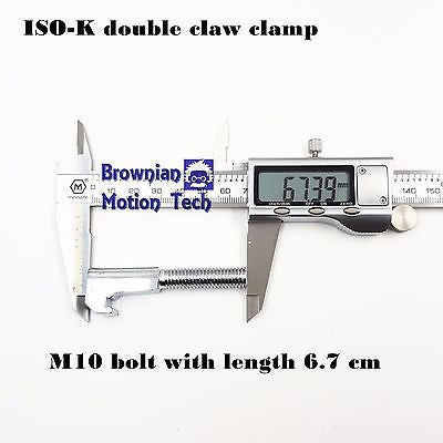 Double claw clamp for ISO-K 63-250 flange M10 BOLT, made of SS304 Lot of 4pcs