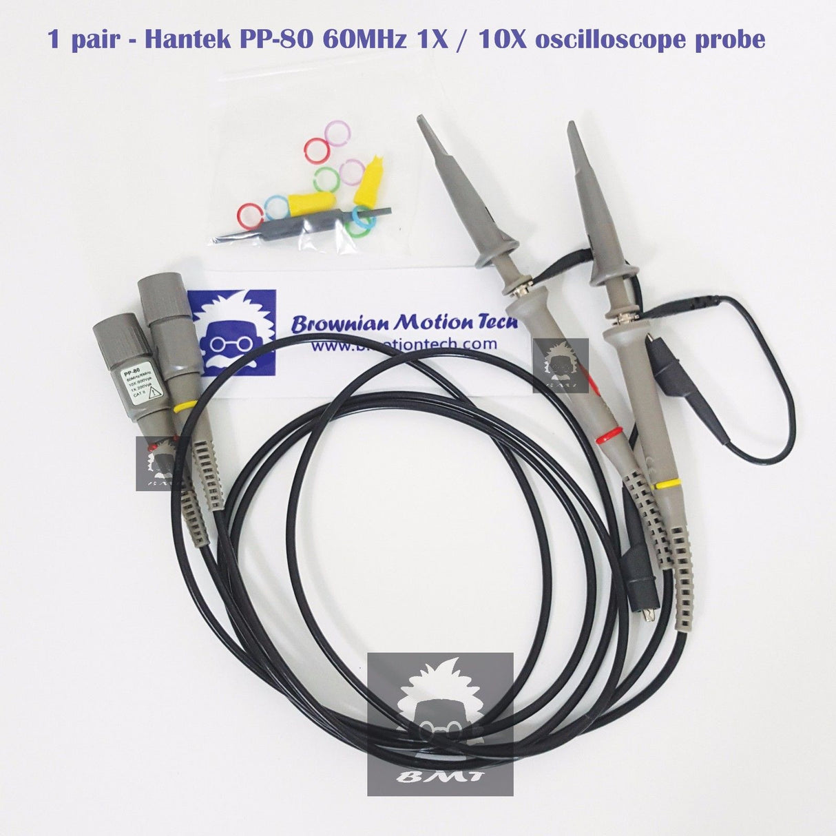 Combo 7 Hantek 1008C CC65 CC650 / PP80 probe 2pcs / backpin 2pcs / BNC /HT201