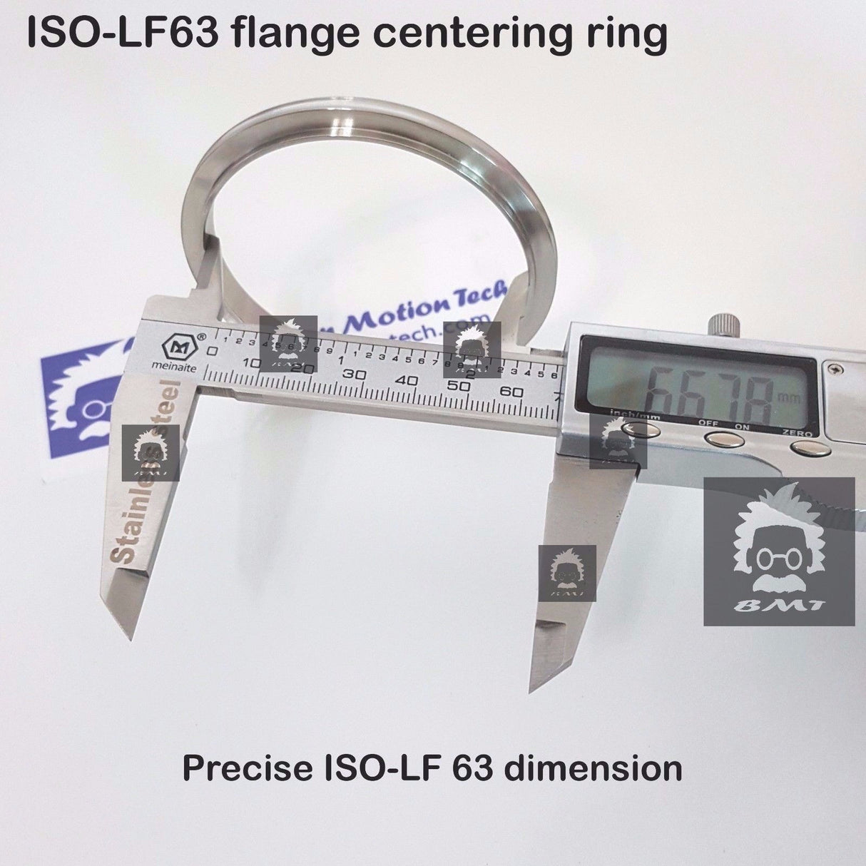 ISO LF 63 flange centering ring Inner SS304 Outer Al O-ring FKM viton