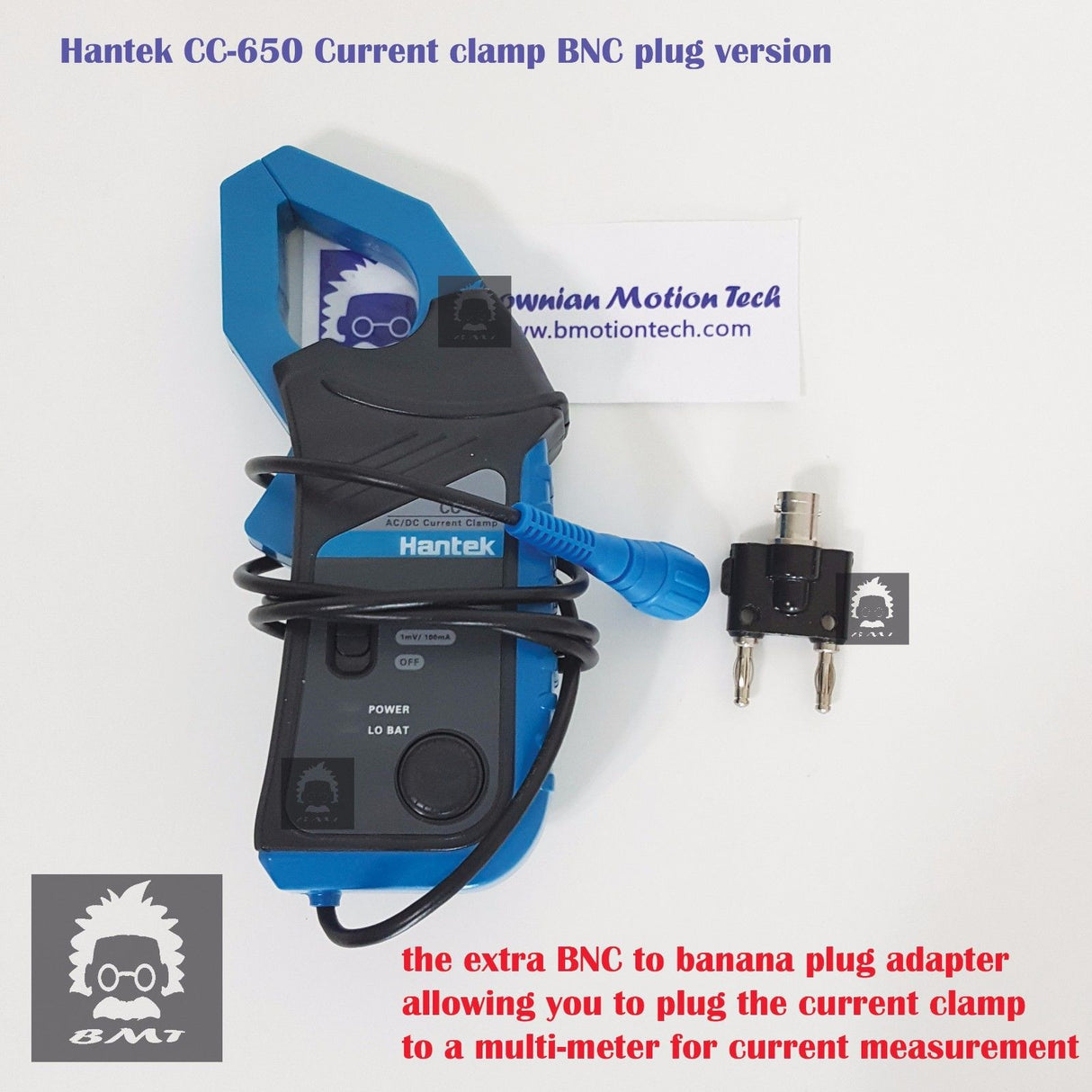 Combo 7 Hantek 1008C CC65 CC650 / PP80 probe 2pcs / backpin 2pcs / BNC /HT201