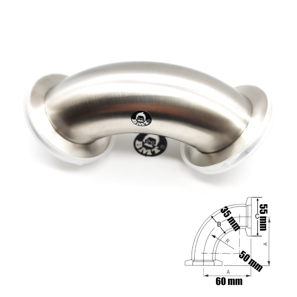 Elbow, KF40 flange, SS304, Superior grade