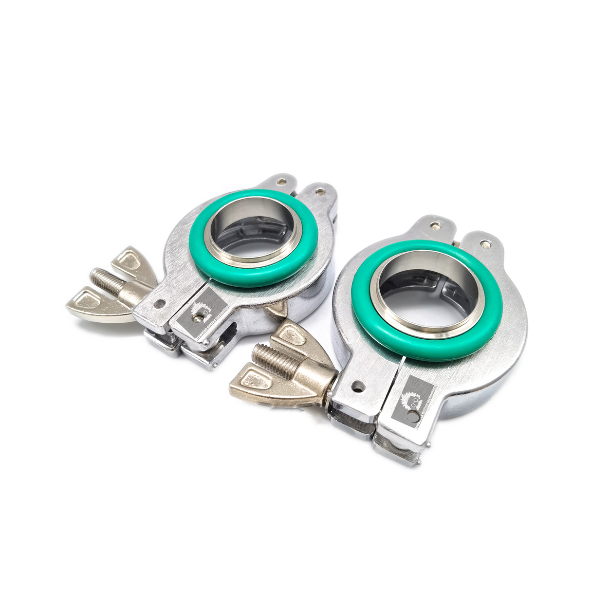 KF25 Aluminum clamp set, SS centering ring, FKM O-rings