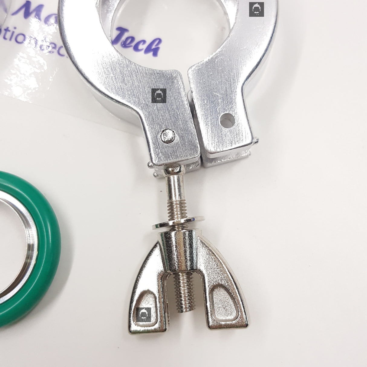 KF25 Aluminum clamp set, SS centering ring, FKM O-rings