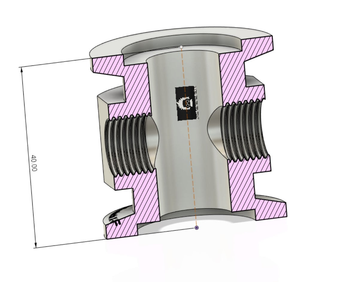 KF-25 adaptive CROSS < KF25 x 1/4" FNPT x 2>