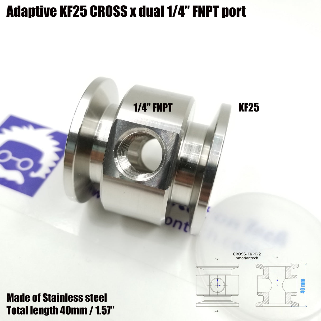 KF-25 adaptive CROSS < KF25 x 1/4" FNPT x 2>