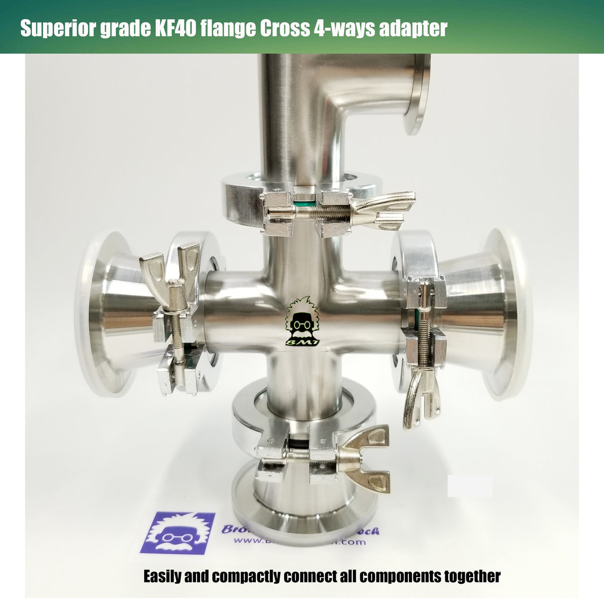 Cross, 4 x KF40 flange - Superior grade