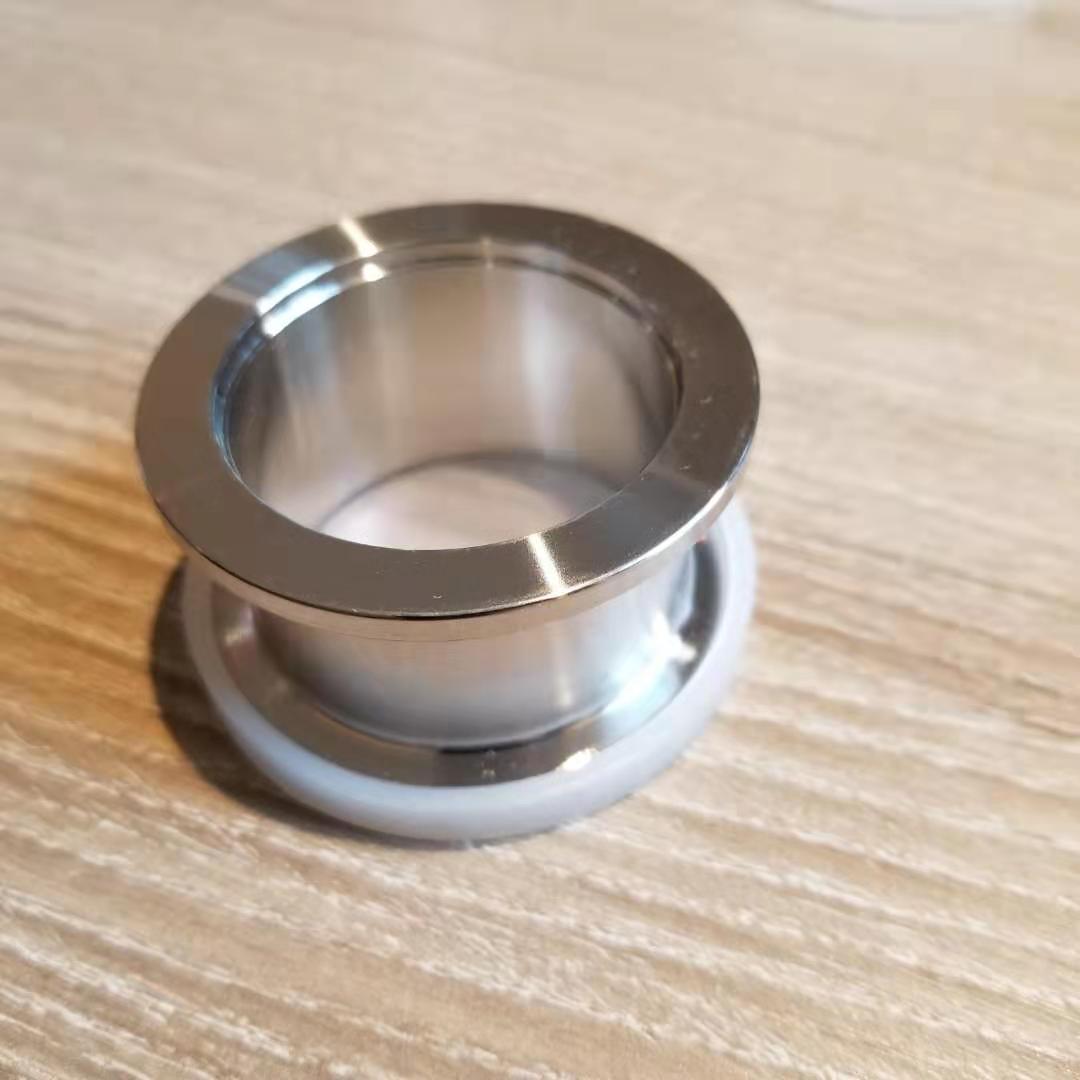 KF40 NW40 flange full nipple straight tube, SS304