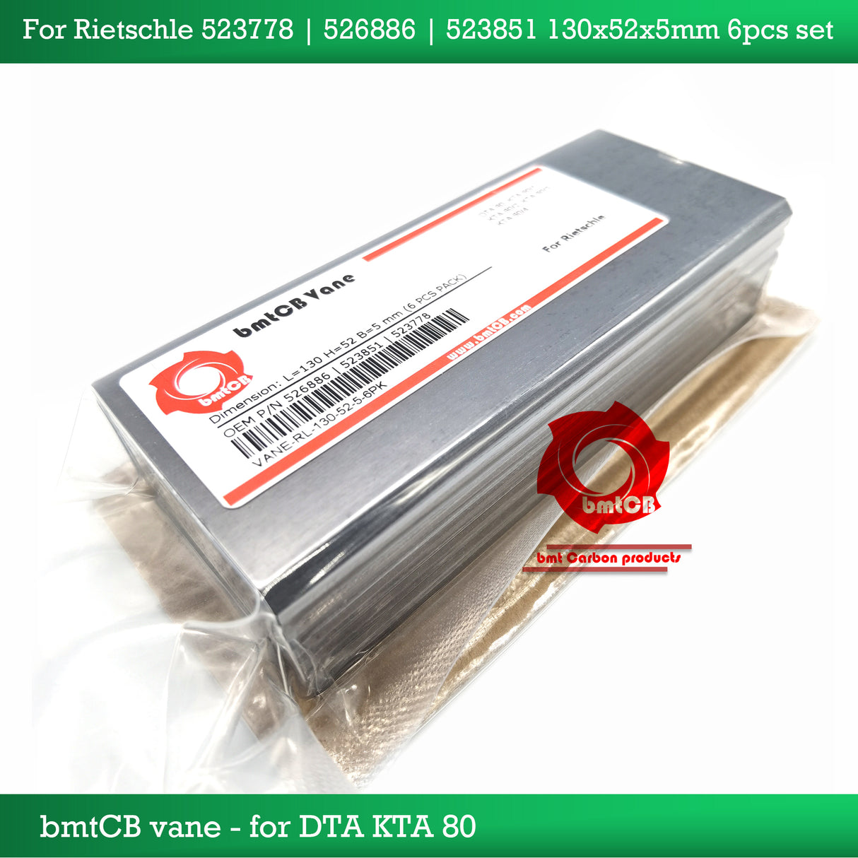 Elmo  Rietschle 523778 | 526886 | 523851 |130-52-5 | 6 Pcs PM kit