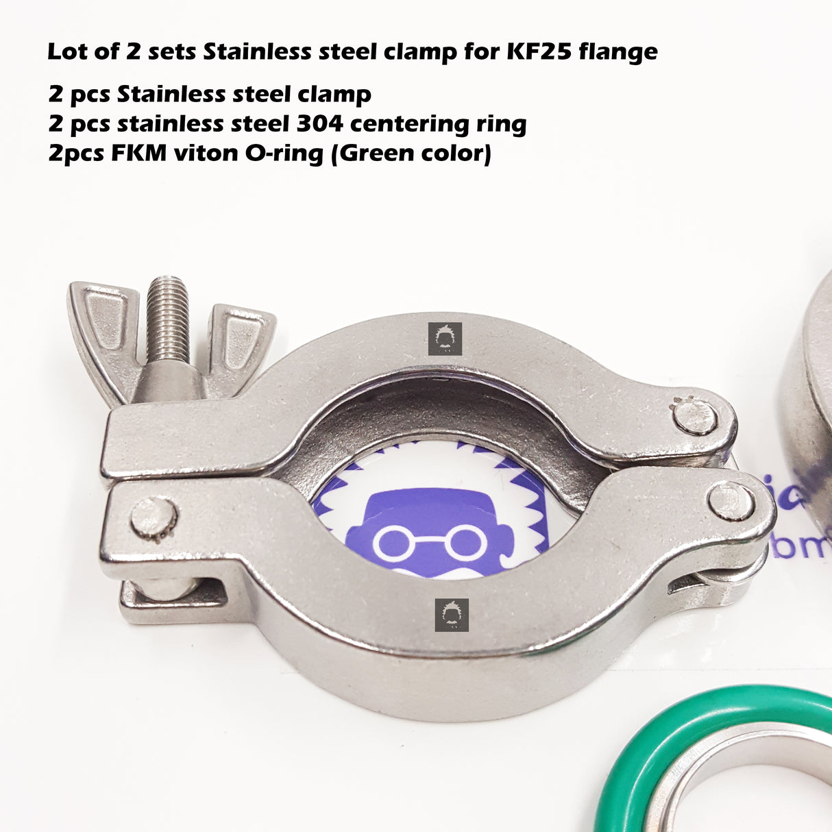 KF25 Stainless steel clamp set  (PACK OF 2 SETS)