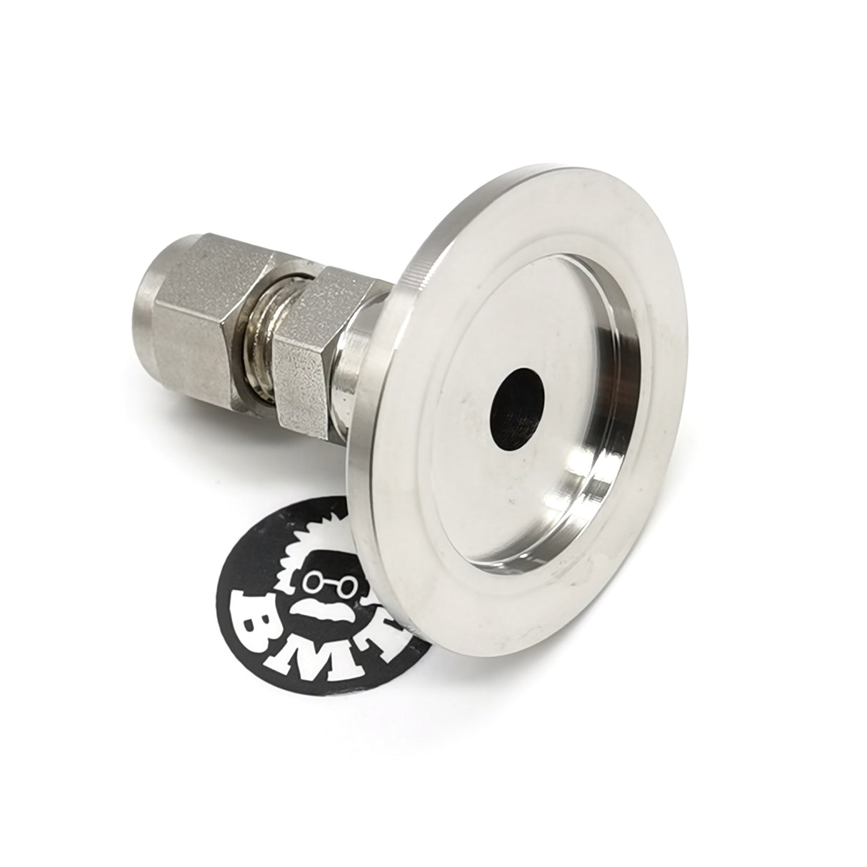 1/4" double ferrule compression fitting to KF25 flange adapter