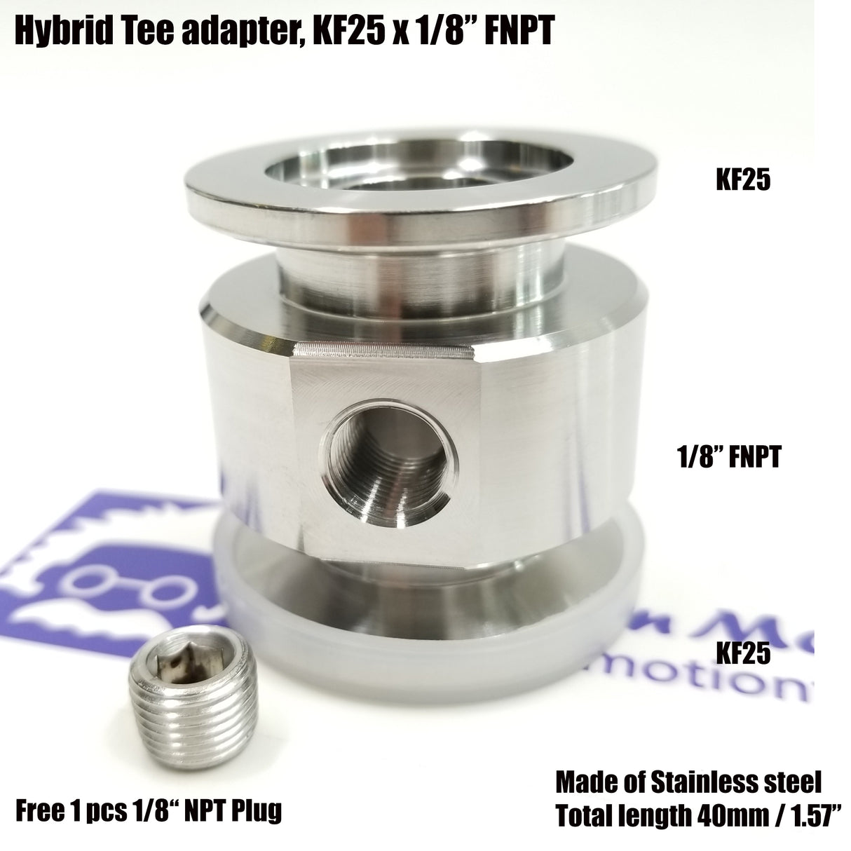 KF-25 adaptive Tee < KF25 x 1/8" FNPT>