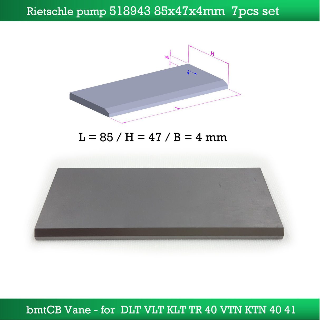 Elmo Rietschle 518943 | 85-47-4 |7 Pcs PM kit