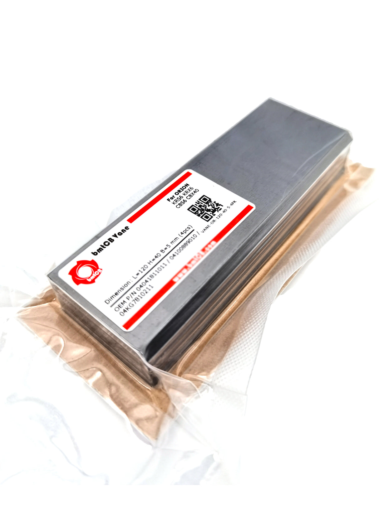 ORION carbon pump vane for KRS5 KRX5 KRF25 CBF25 CBX25 CBF2525 CBM OEM P/N 04009565010, 04100888010 (1 set of 4 PCs)