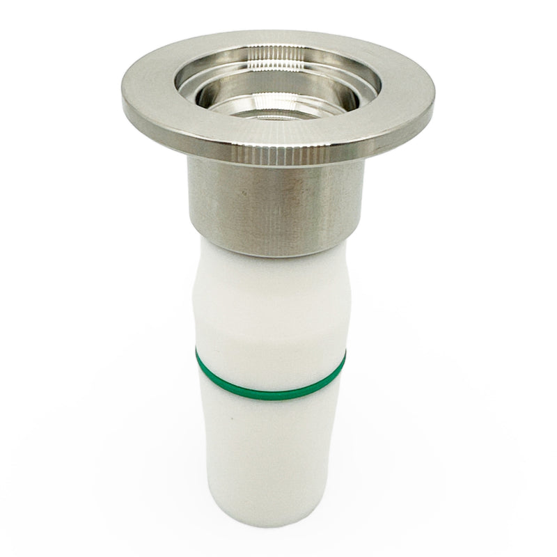 PTFE 24/40 chemical joint to  Stainless steel KF25 flange fittings