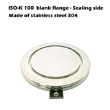 ISO-K 100 Blank Flange Blind Flange, Made of Stainless Steel 304, Claw clamp (1 pc)