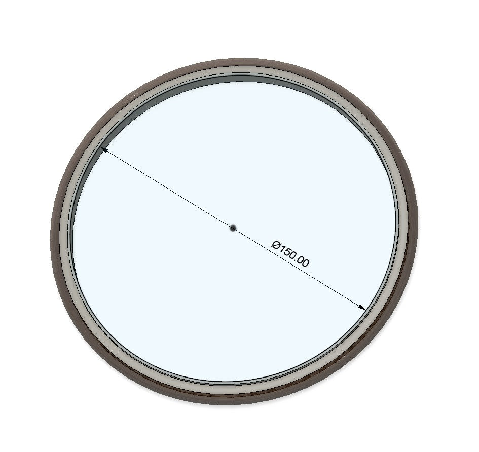 ISO-K 160 centering ring set (Outer ring/Inner ring/O-ring)