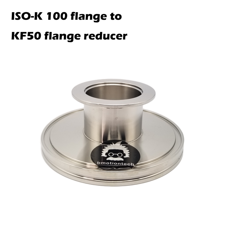 ISO-K 100 flange to KF50 flange, Made of stainless steel