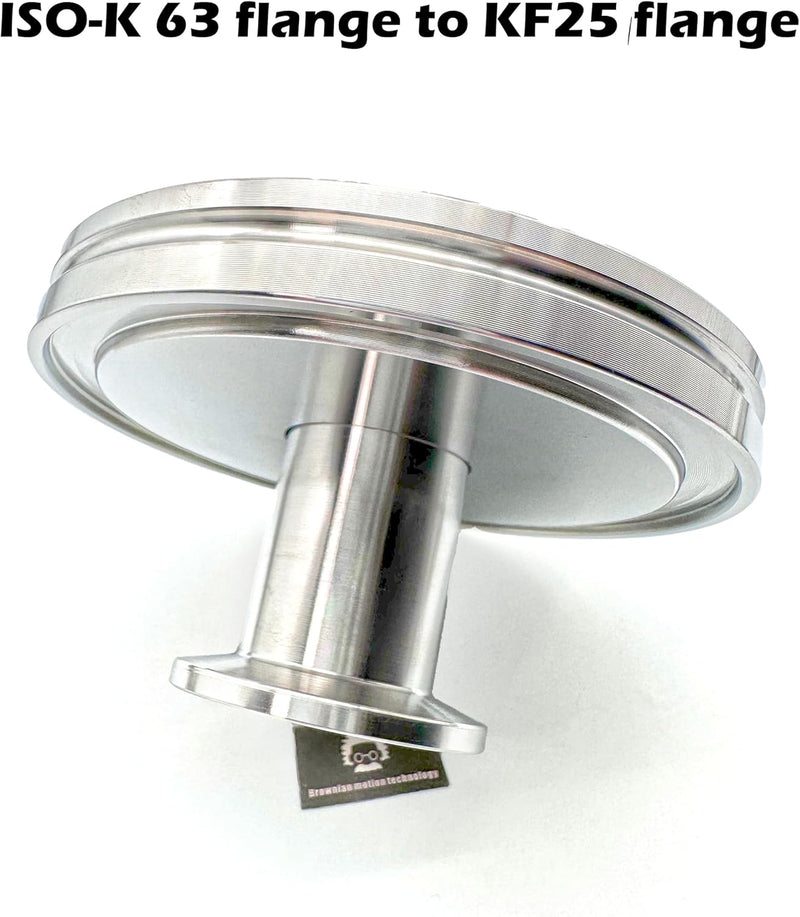 ISO-K 63 flange to KF25 flange, Made of stainless steel