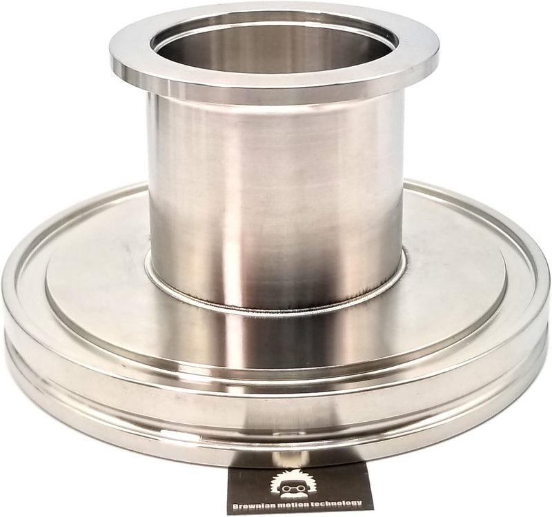 ISO-K 63 flange to KF50 flange, Made of stainless steel