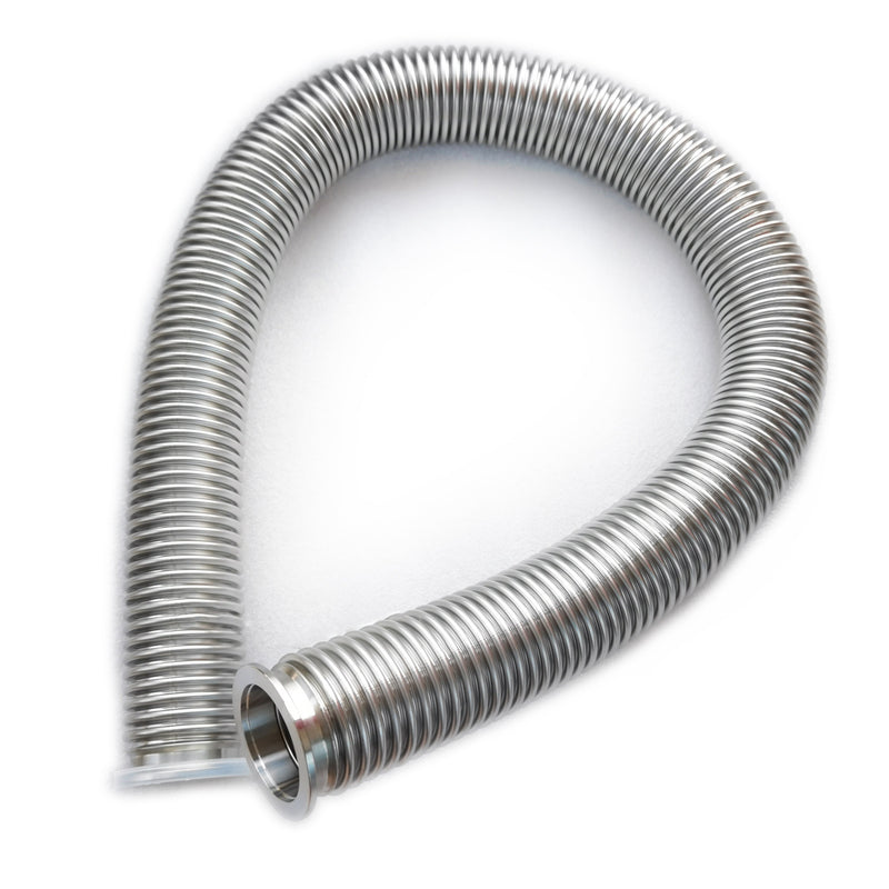 KF40 flange standard flexible corrugated vacuum bellow hose, Stainless steel 304 0.22mm wall thcickness