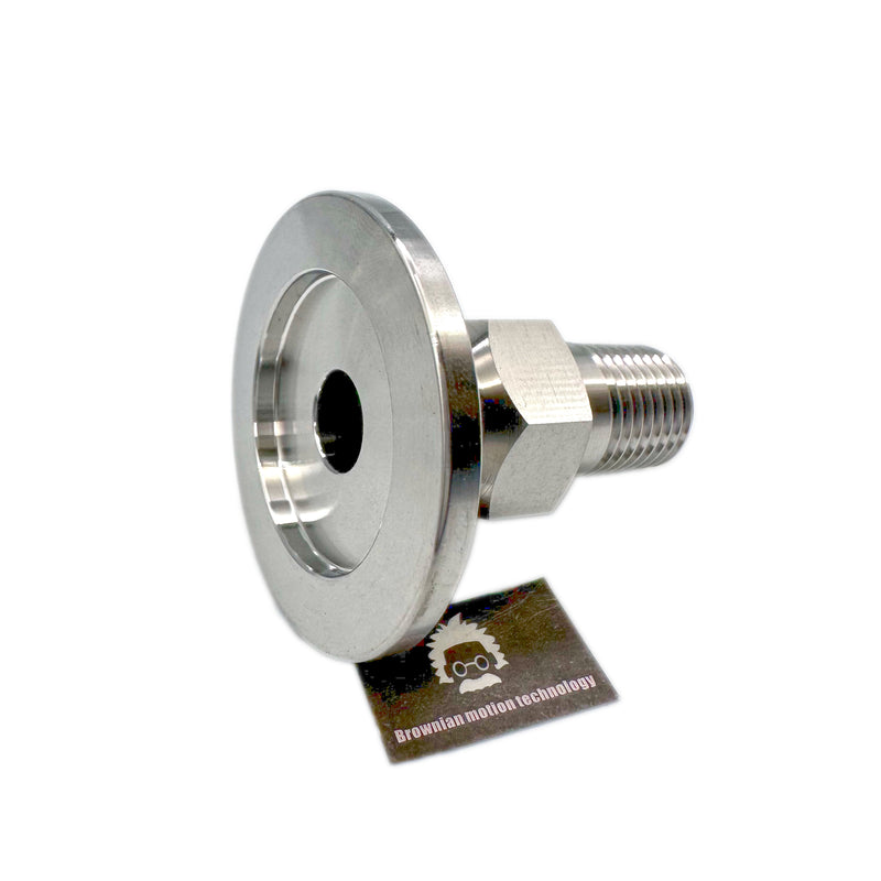 1/4" Male BSP tapered R series X KF25 Flange stainless steel vacuum adapter