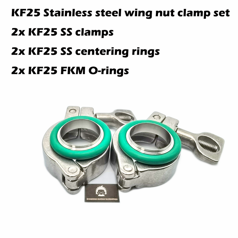 KF25 Stainless steel clamp set type B  (lighter weight version) (Pack of 2sets)