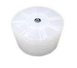 Single wafer carrier, for 6 inches or 150mm circular wafer, substrate, Screw on lids