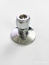 3/8" double ferrule compression fitting to KF25 flange adapter