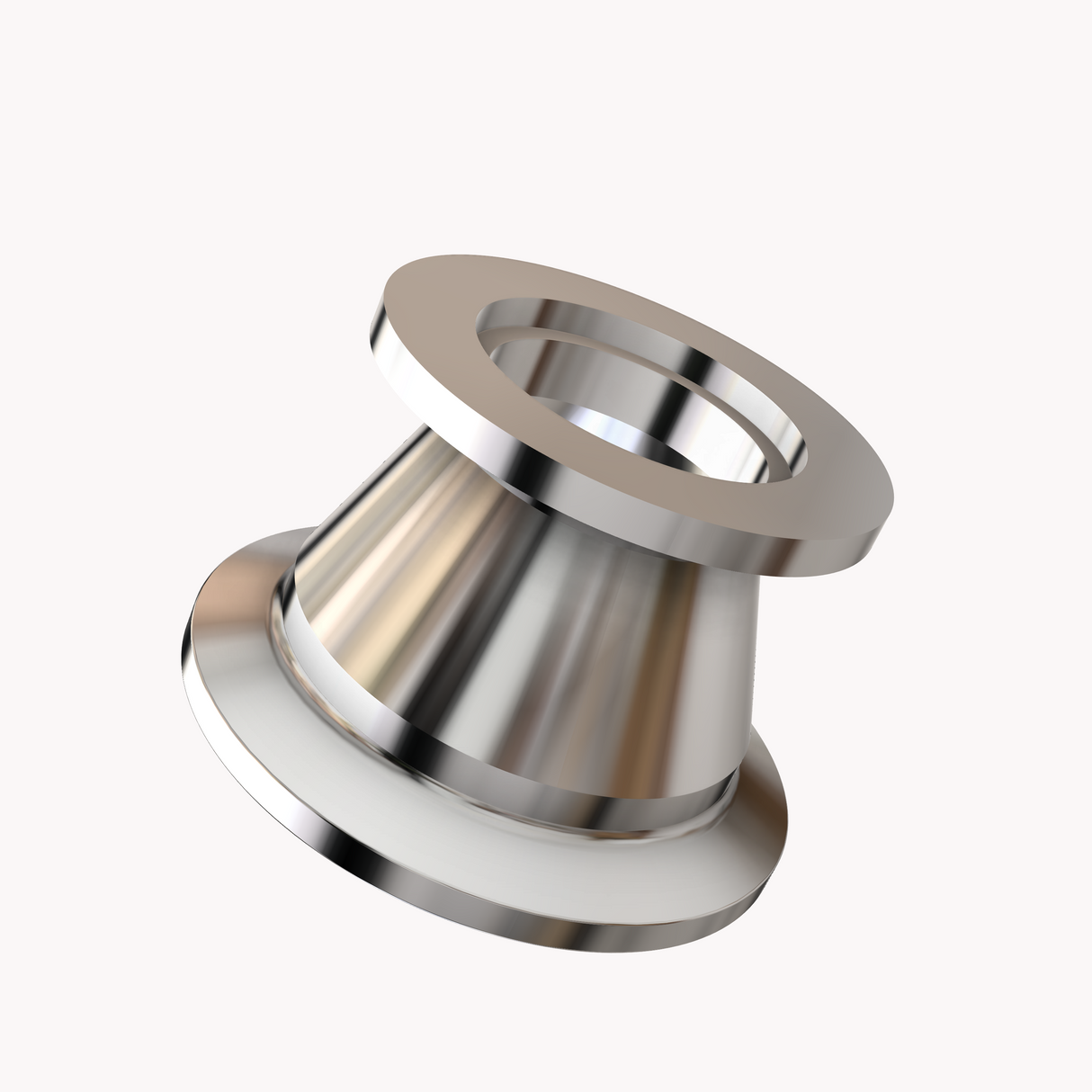 1.5" tri-clamp to KF25 flange, stainless steel 304 adapter