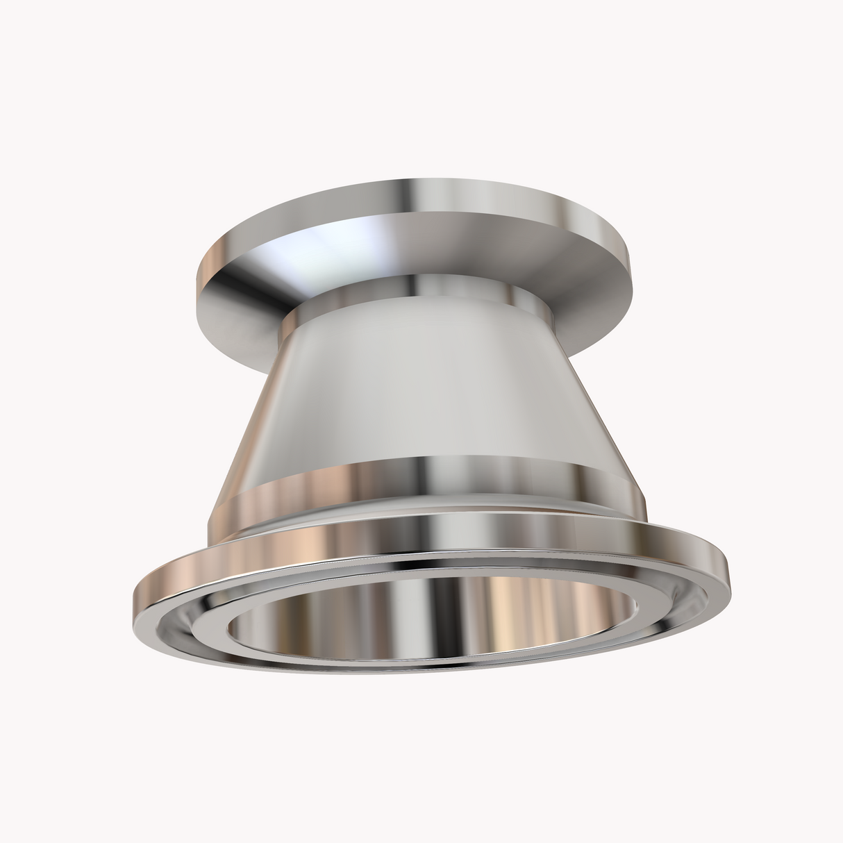 1.5" tri-clamp to KF25 flange, stainless steel 304 adapter