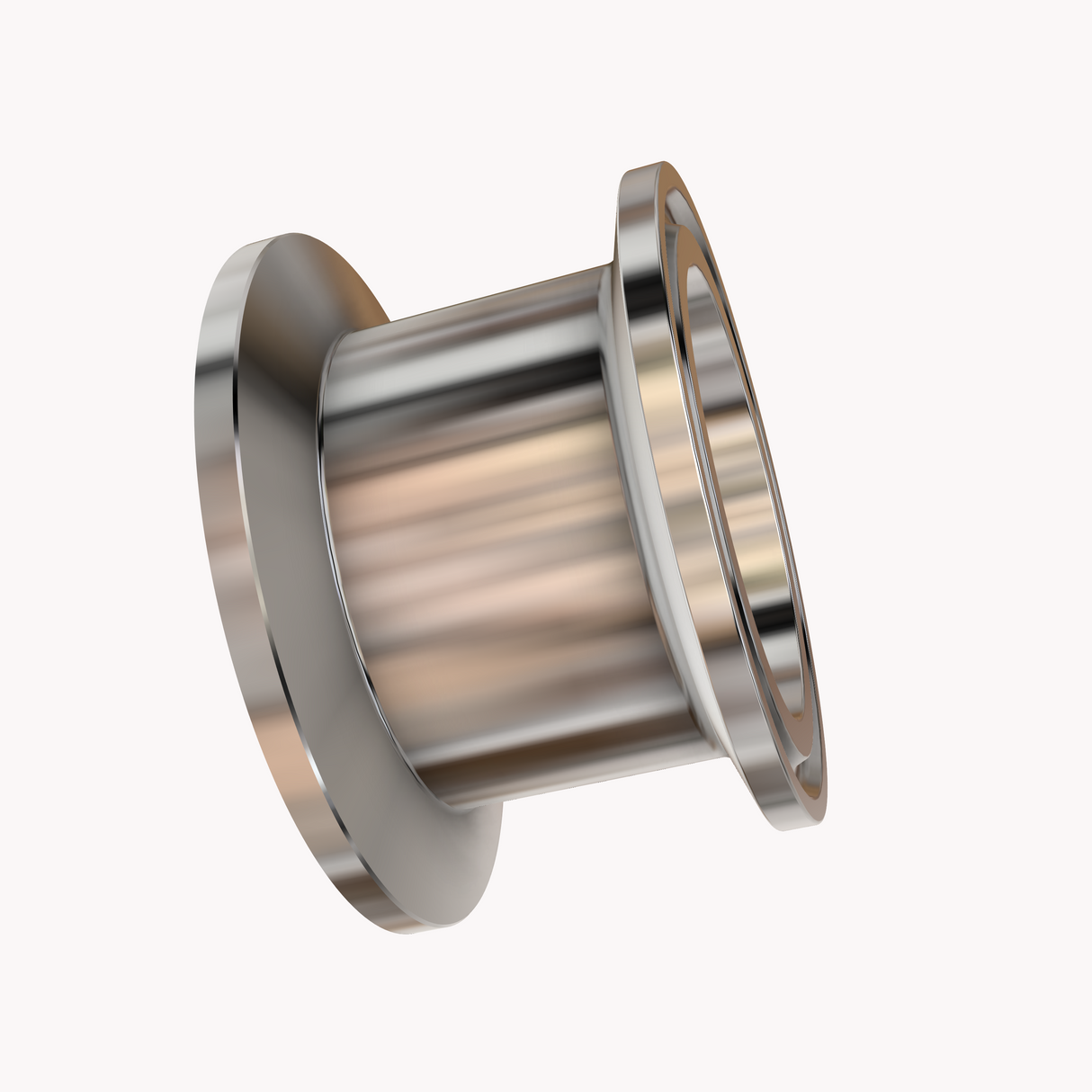 1.5" tri-clamp to KF40 flange, stainless steel 304 adapter