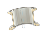 1.5" tri-clamp to KF40 flange, stainless steel 304 adapter