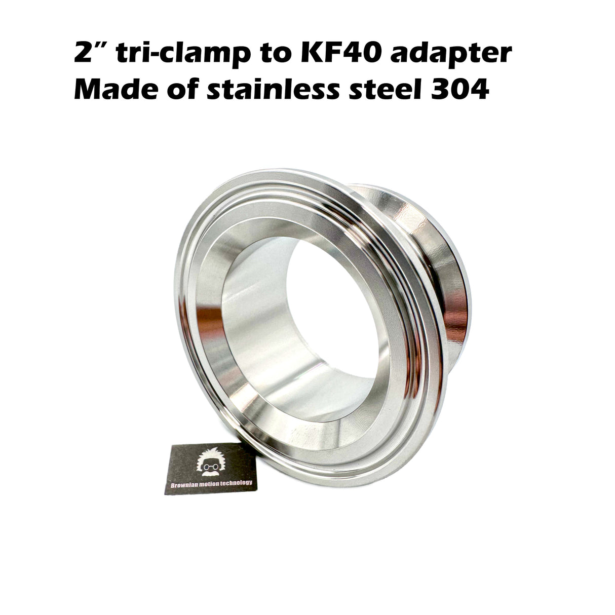 tri-clamp 2 inches to KF40 NW40 flange stainless steel 304 adapter (2"TC to KF40)