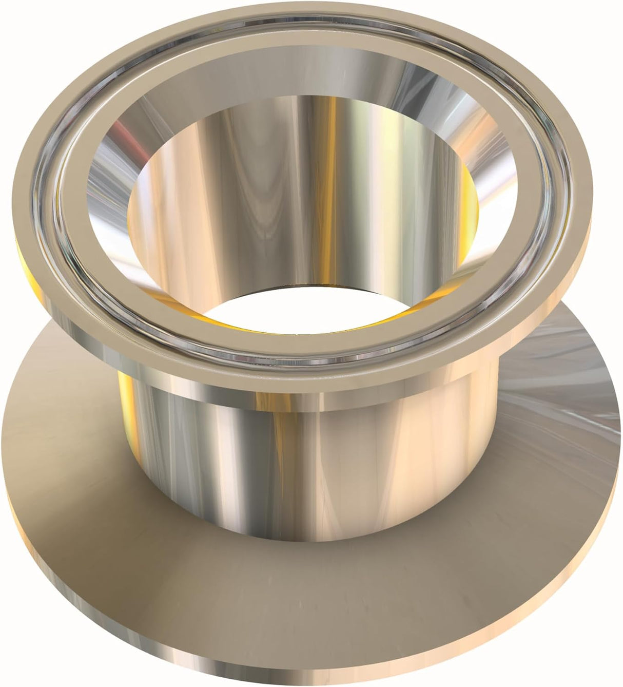 2" tri-clamp to KF50 flange stainless, steel 304 adapter
